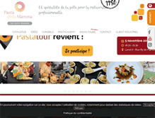 Tablet Screenshot of pastadellamamma.be